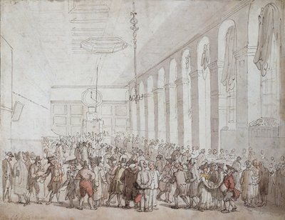 The Old India House by Thomas Rowlandson